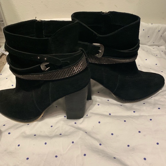 Nine West ankle boots buckle heels Sz 10 New - Picture 5 of 8
